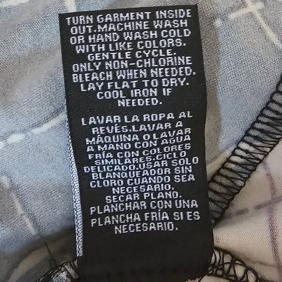 Zac and Rachel 2 X Women's Black Geo Pattern Stretch Blouse Flare Bottom - Picture 6 of 7